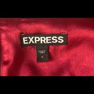 Red lined Work or Cocktail Sheath Dress